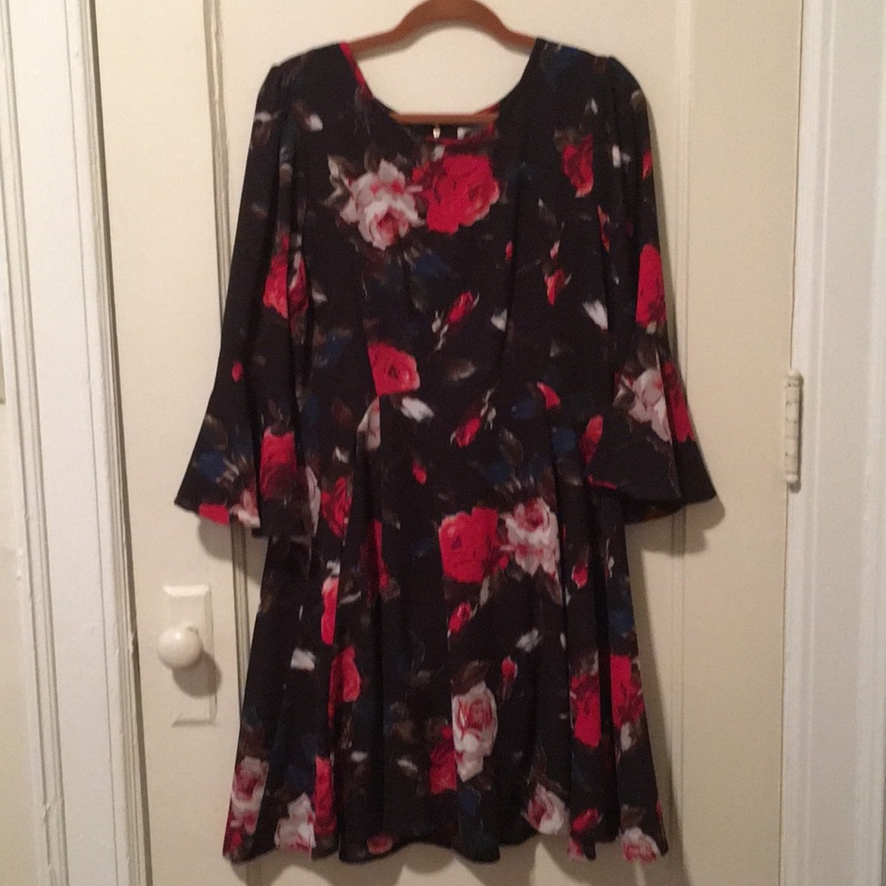 Anthropologie Holding Horses Roses Dress